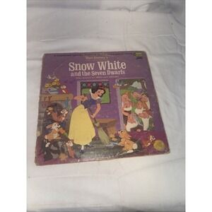 Walt Disney - Snow White and the Seven Dwarfs - Vinyl Record LP Book 3906